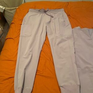 Mandala Scrubs, size large, color Ube. EUC. No flaws